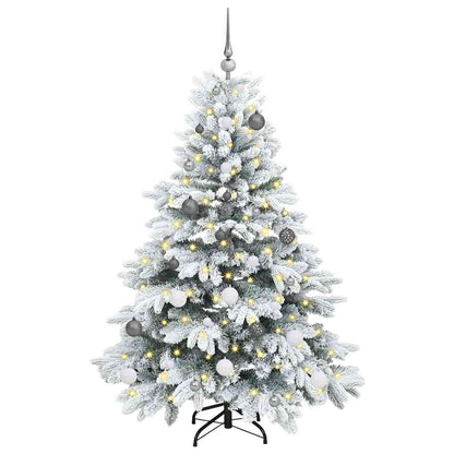 Albero di Natale artificiale con 150 LED Bianco 150 cm PE e PVC
