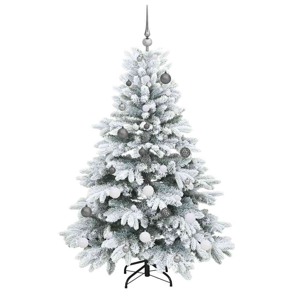 Albero di Natale artificiale con 150 LED Bianco 150 cm PE e PVC