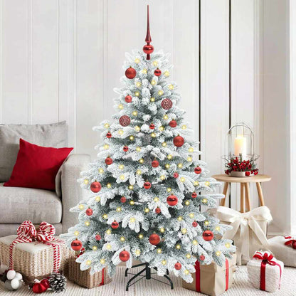 Albero di Natale artificiale con 150 LED Bianco 150 cm PE e PVC
