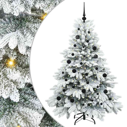 Albero di Natale artificiale con 150 LED Bianco 150 cm PE e PVC