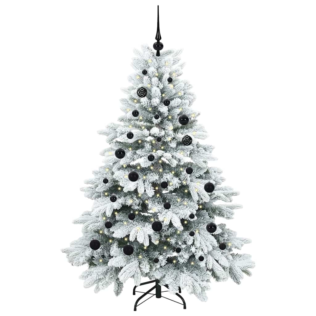 Albero di Natale artificiale con 150 LED Bianco 150 cm PE e PVC