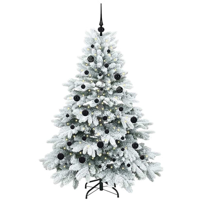 Albero di Natale artificiale con 150 LED Bianco 150 cm PE e PVC