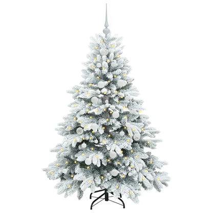 Albero di Natale artificiale con 150 LED Bianco 150 cm PE e PVC