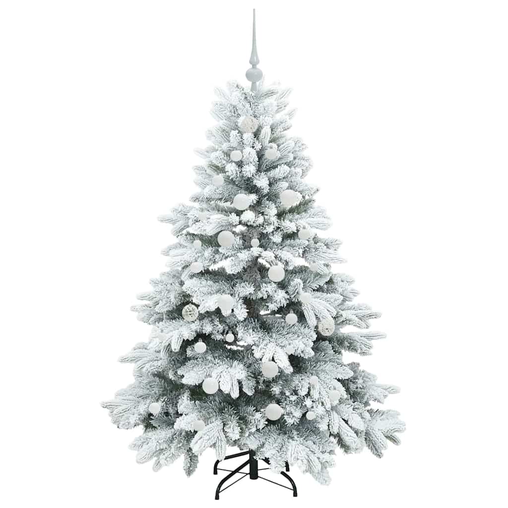 Albero di Natale artificiale con 150 LED Bianco 150 cm PE e PVC