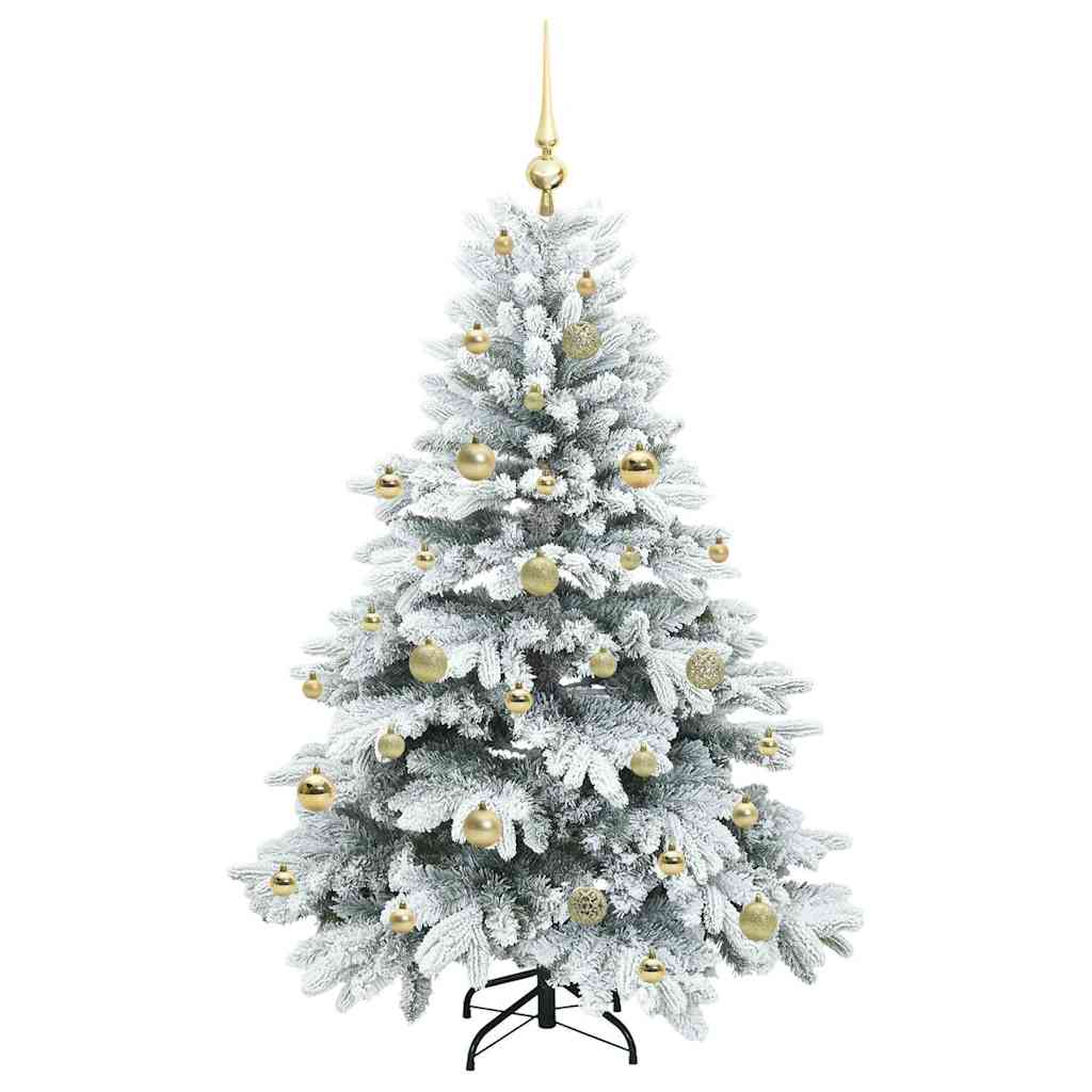 Albero di Natale artificiale con 150 LED Bianco 150 cm PE e PVC
