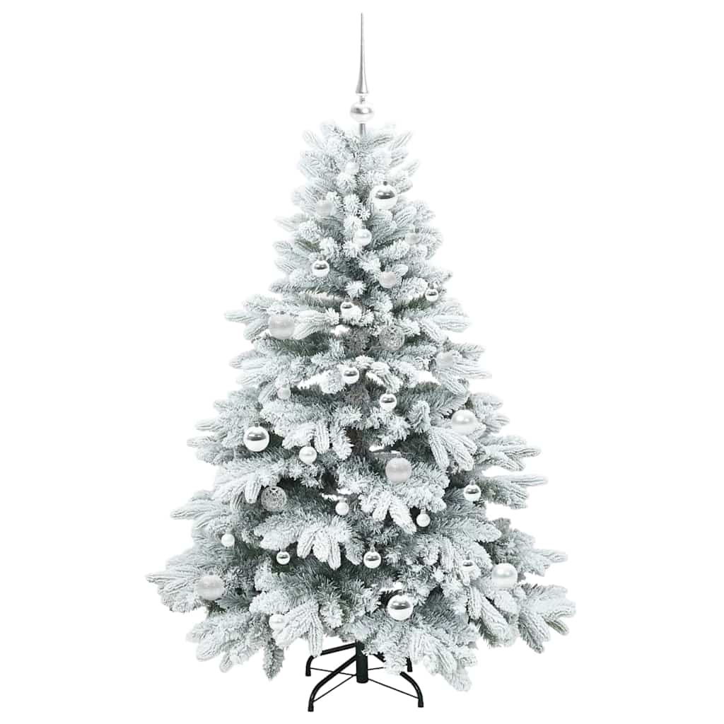 Albero di Natale artificiale con 150 LED Bianco 150 cm PE e PVC