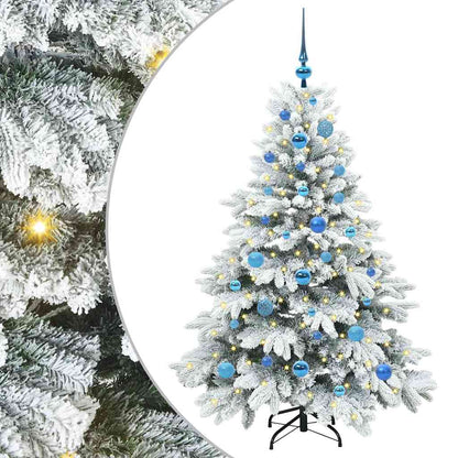 Albero di Natale artificiale con 150 LED Bianco 150 cm PE e PVC