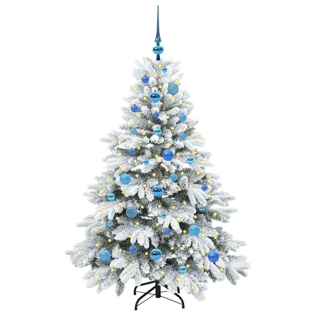 Albero di Natale artificiale con 150 LED Bianco 150 cm PE e PVC