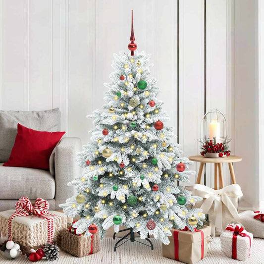 Albero di Natale artificiale con 150 LED Bianco 150 cm PE e PVC