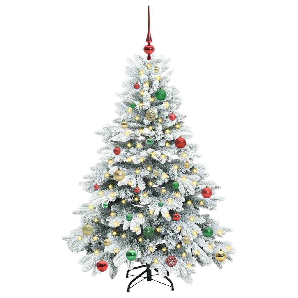 Albero di Natale artificiale con 150 LED Bianco 150 cm PE e PVC