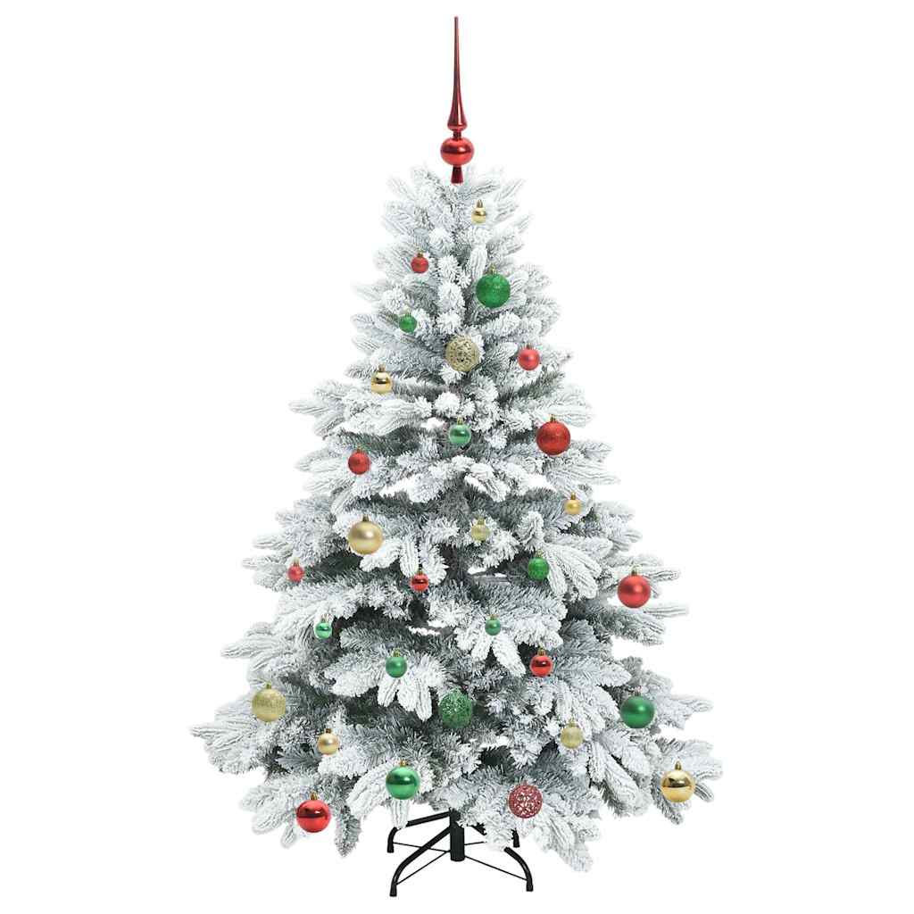 Albero di Natale artificiale con 150 LED Bianco 150 cm PE e PVC