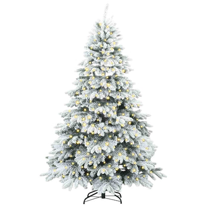 Albero di Natale artificiale con 300 LED Bianco 180 cm PE e PVC
