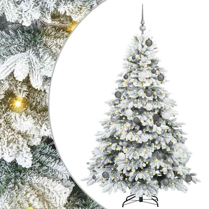 Albero di Natale artificiale con 300 LED Bianco 180 cm PE e PVC | homemem39
