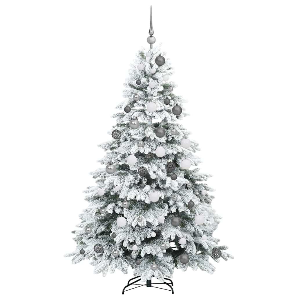 Albero di Natale artificiale con 300 LED Bianco 180 cm PE e PVC | homemem39