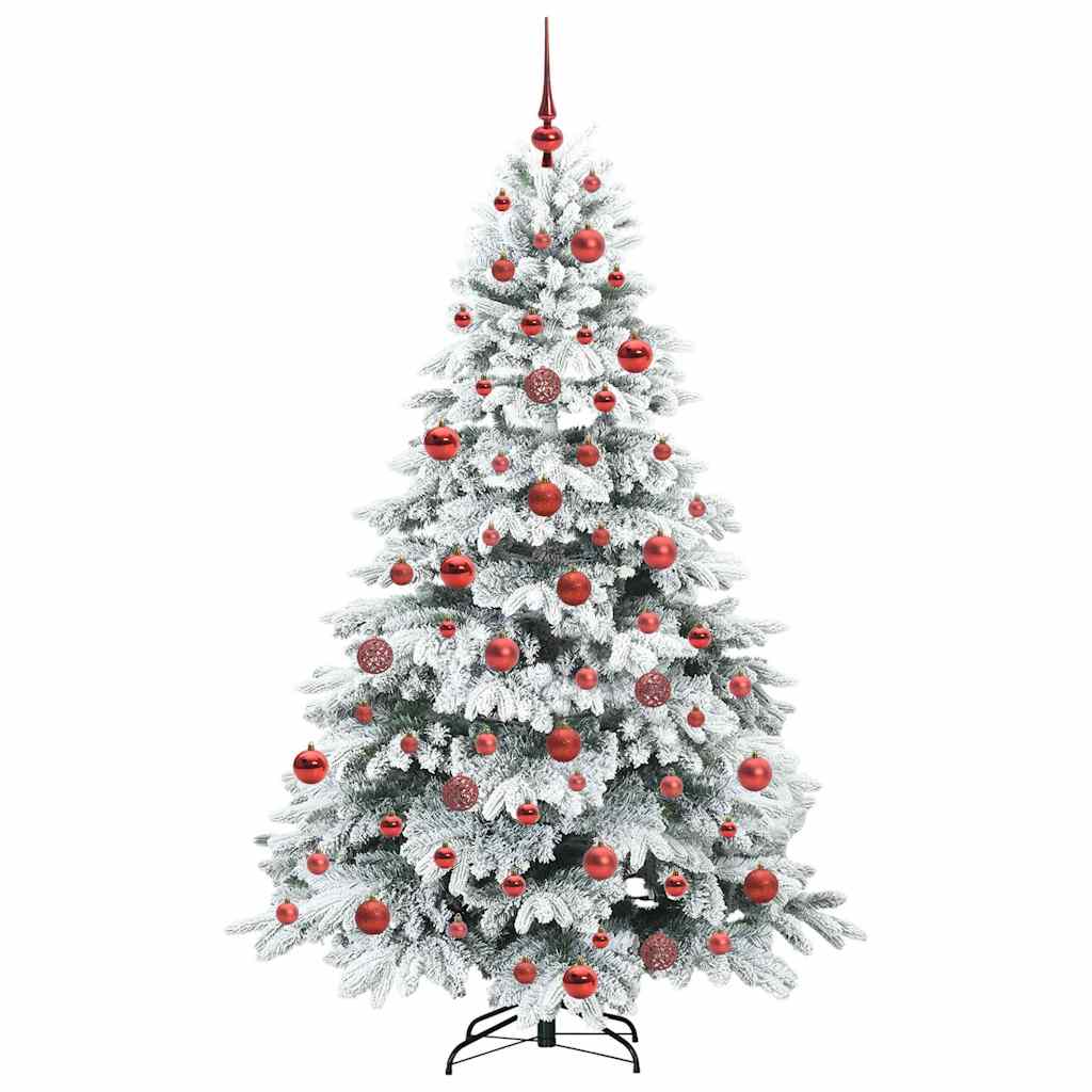 Albero di Natale artificiale con 300 LED Bianco 180 cm PE e PVC