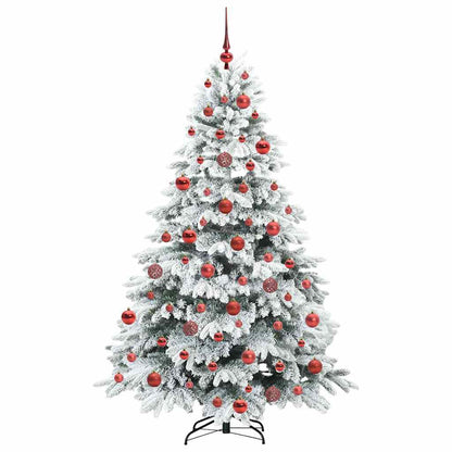 Albero di Natale artificiale con 300 LED Bianco 180 cm PE e PVC