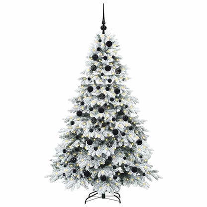 Albero di Natale artificiale con 300 LED Bianco 180 cm PE e PVC