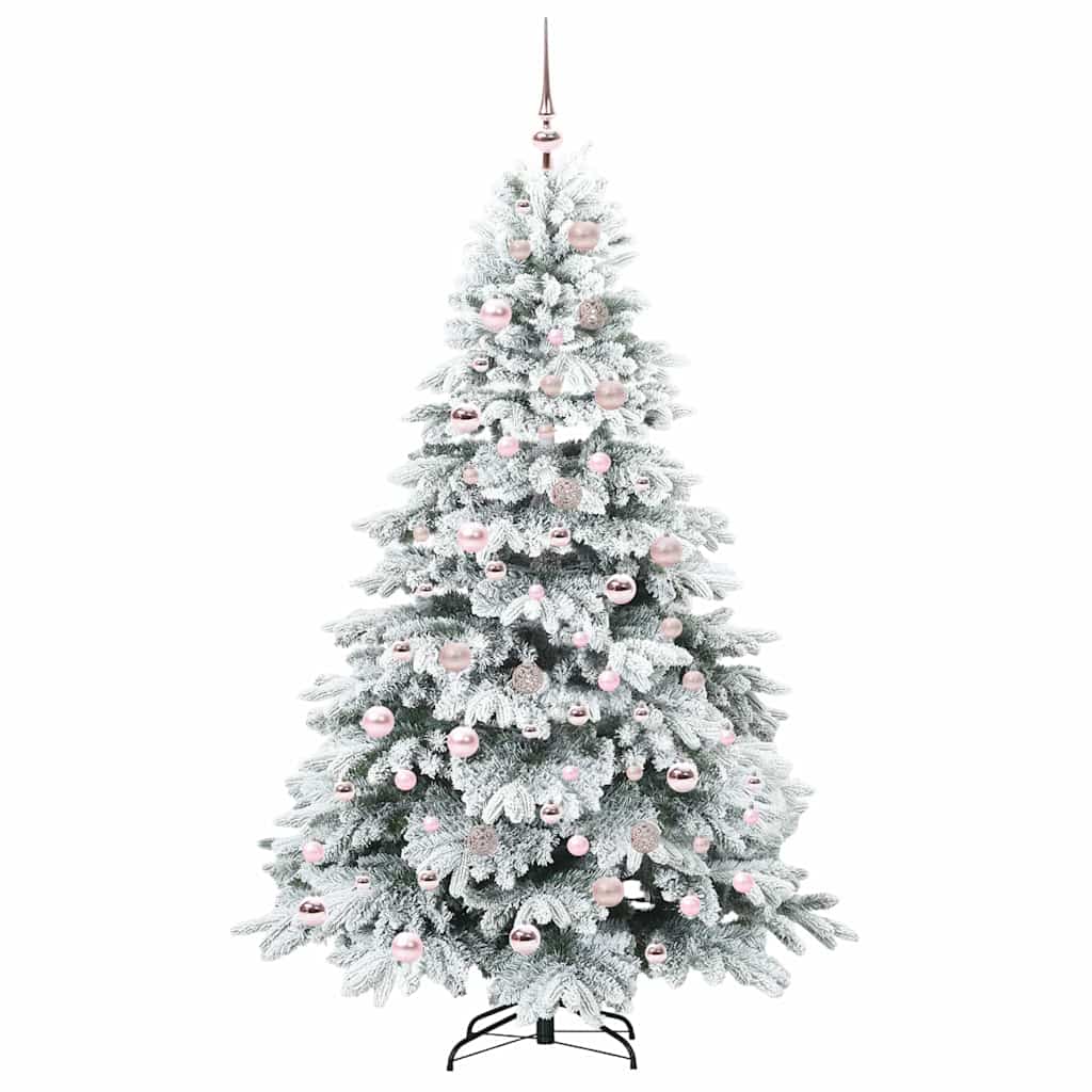 Albero di Natale artificiale con 300 LED Bianco 180 cm PE e PVC