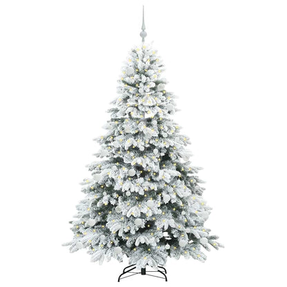 Albero di Natale artificiale con 300 LED Bianco 180 cm PE e PVC