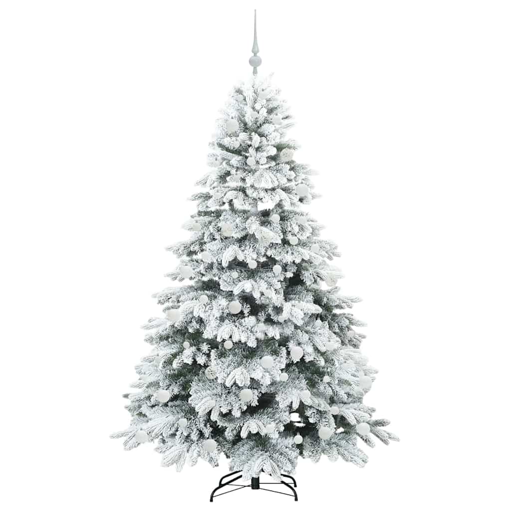 Albero di Natale artificiale con 300 LED Bianco 180 cm PE e PVC