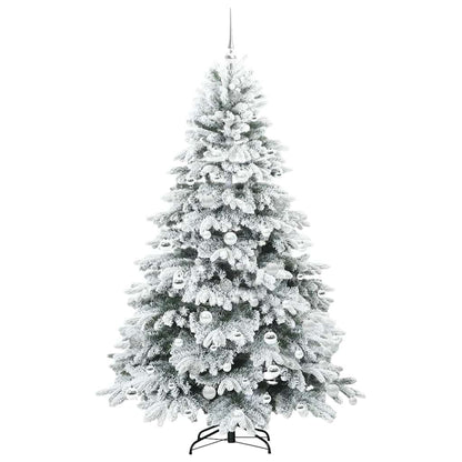 Albero di Natale artificiale con 300 LED Bianco 180 cm PE e PVC