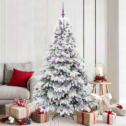 Albero di Natale artificiale con 300 LED Bianco 180 cm PE e PVC
