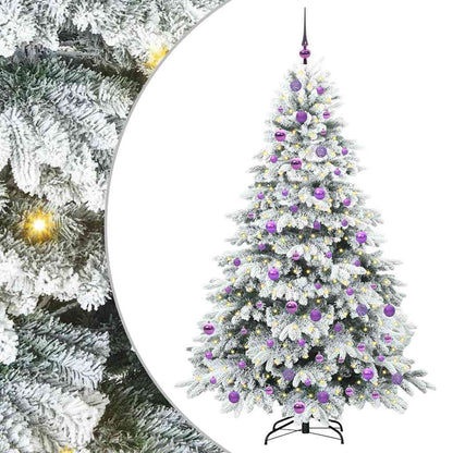 Albero di Natale artificiale con 300 LED Bianco 180 cm PE e PVC