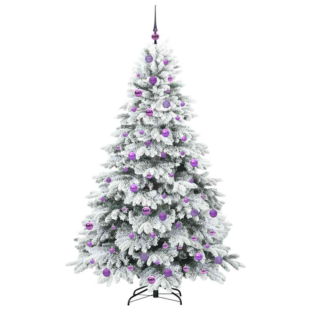 Albero di Natale artificiale con 300 LED Bianco 180 cm PE e PVC