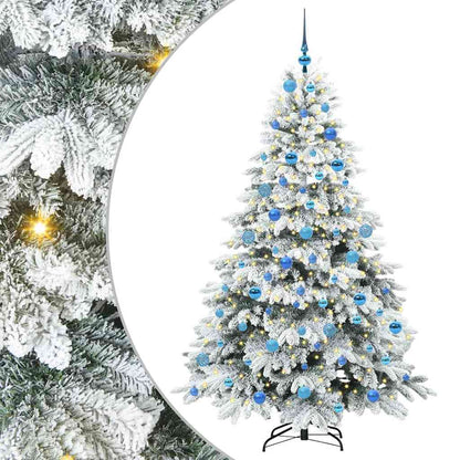 Albero di Natale artificiale con 300 LED Bianco 180 cm PE e PVC