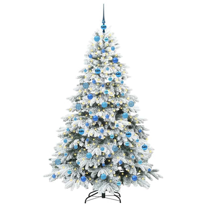 Albero di Natale artificiale con 300 LED Bianco 180 cm PE e PVC