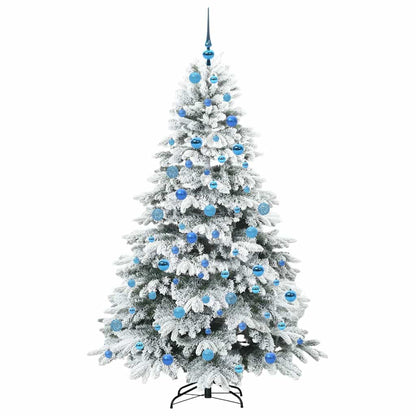 Albero di Natale artificiale con 300 LED Bianco 180 cm PE e PVC