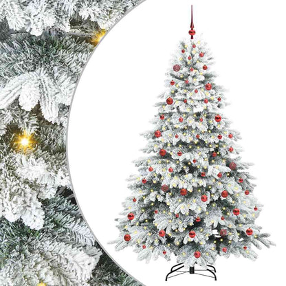 Albero di Natale artificiale con 300 LED Bianco 210 cm PE e PVC