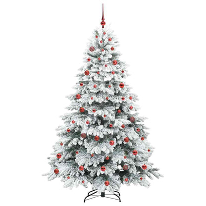 Albero di Natale artificiale con 300 LED Bianco 210 cm PE e PVC