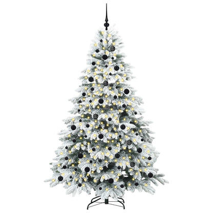 Albero di Natale artificiale con 300 LED Bianco 210 cm PE e PVC