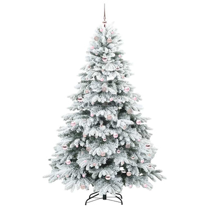 Albero di Natale artificiale con 300 LED Bianco 210 cm PE e PVC