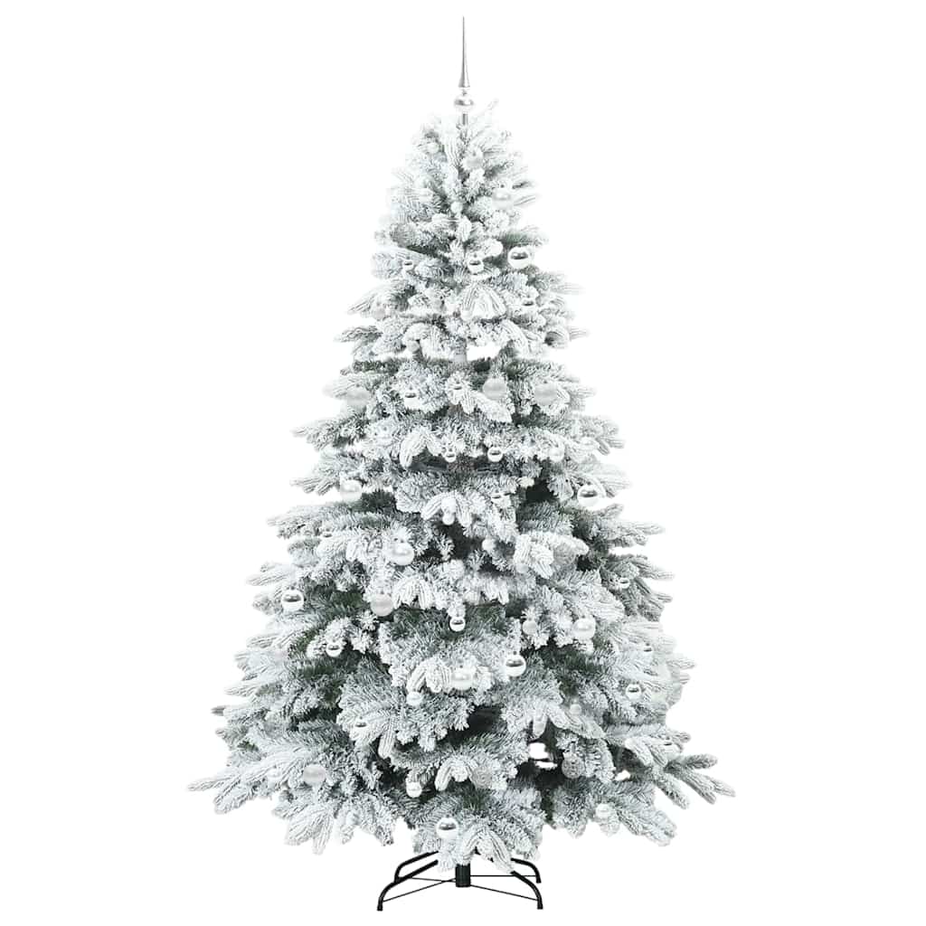 Albero di Natale artificiale con 300 LED Bianco 210 cm PE e PVC