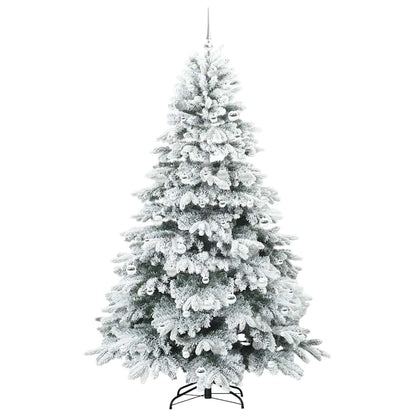 Albero di Natale artificiale con 300 LED Bianco 210 cm PE e PVC