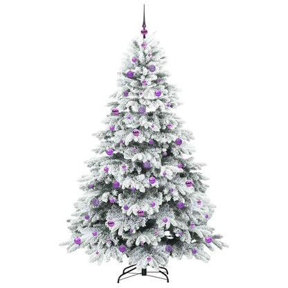 Albero di Natale artificiale con 300 LED Bianco 210 cm PE e PVC