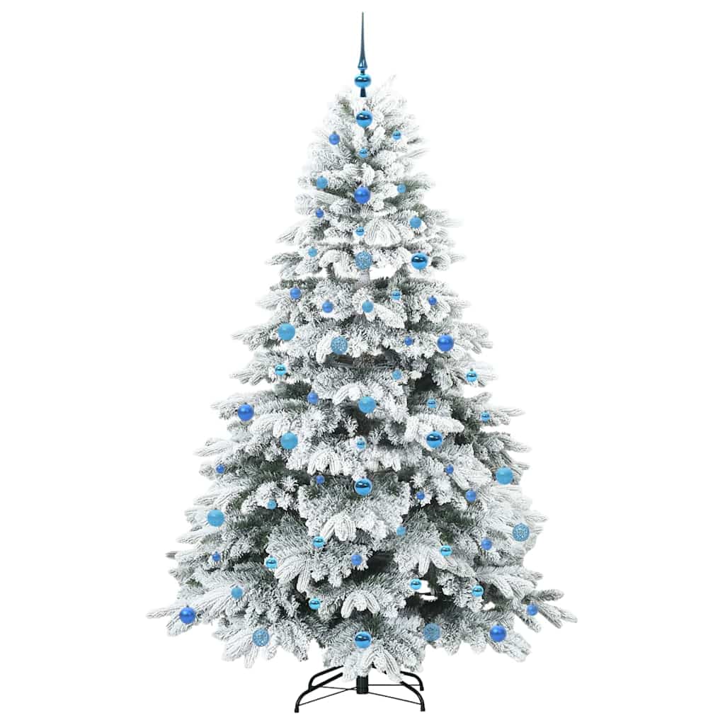 Albero di Natale artificiale con 300 LED Bianco 210 cm PE e PVC