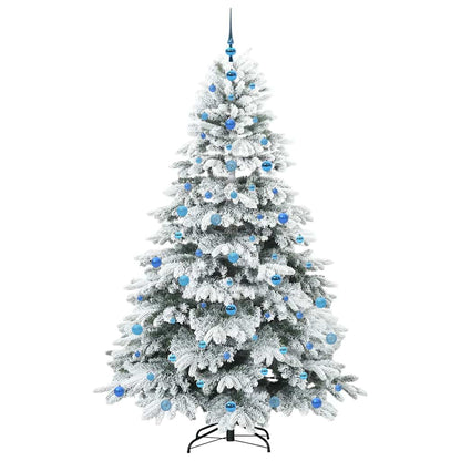 Albero di Natale artificiale con 300 LED Bianco 210 cm PE e PVC
