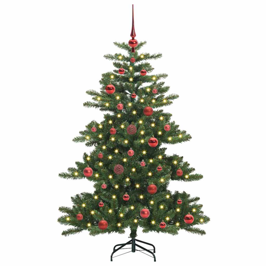Albero di Natale Artificiale con Rami Pieghevoli Verde 150 cm