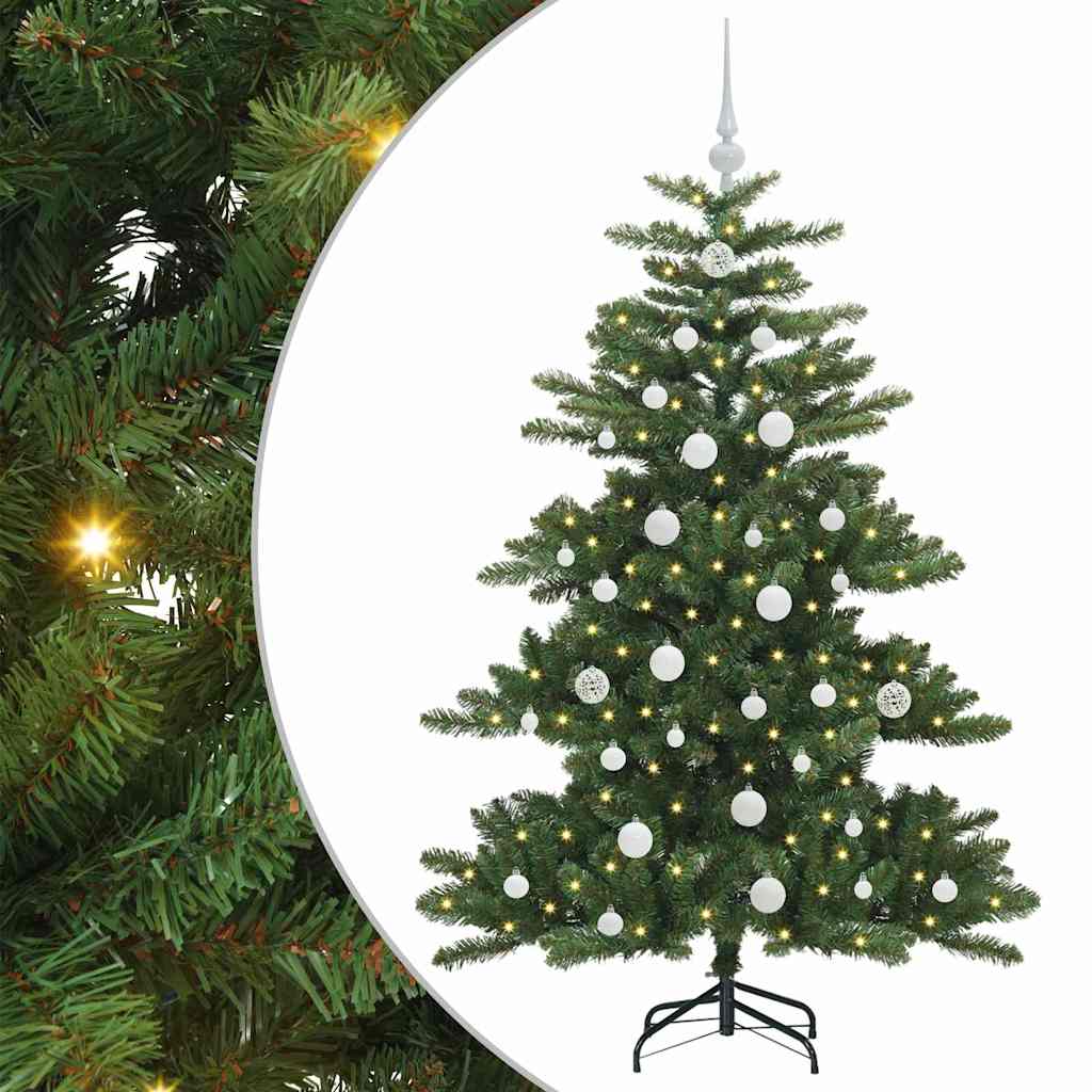 Albero di Natale Artificiale con Rami Pieghevoli Verde 150 cm