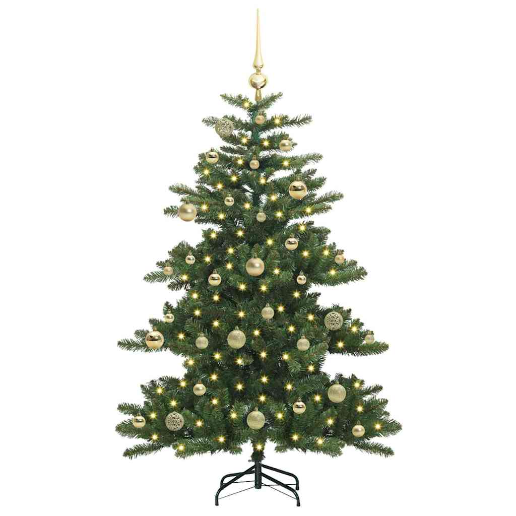 Albero di Natale Artificiale con Rami Pieghevoli Verde 150 cm