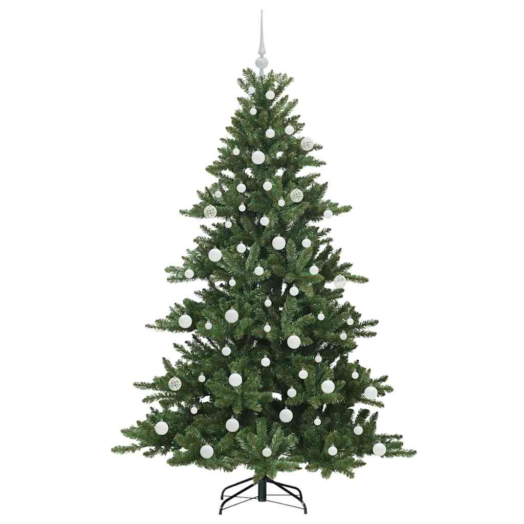 Albero di Natale Artificiale con Rami Pieghevoli Verde 180 cm
