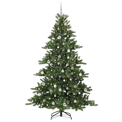 Albero di Natale Artificiale con Rami Pieghevoli Verde 210 cm
