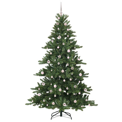 Albero di Natale Artificiale con Rami Pieghevoli Verde 210 cm