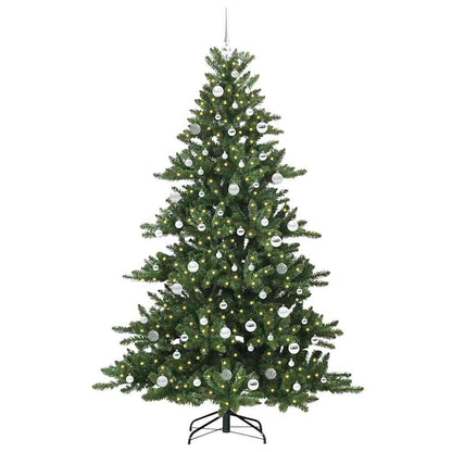 Albero di Natale Artificiale con Rami Pieghevoli Verde 210 cm