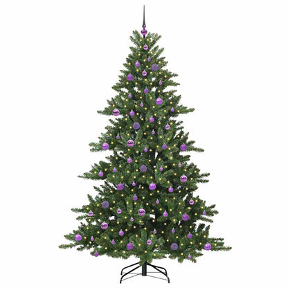 Albero di Natale Artificiale con Rami Pieghevoli Verde 210 cm
