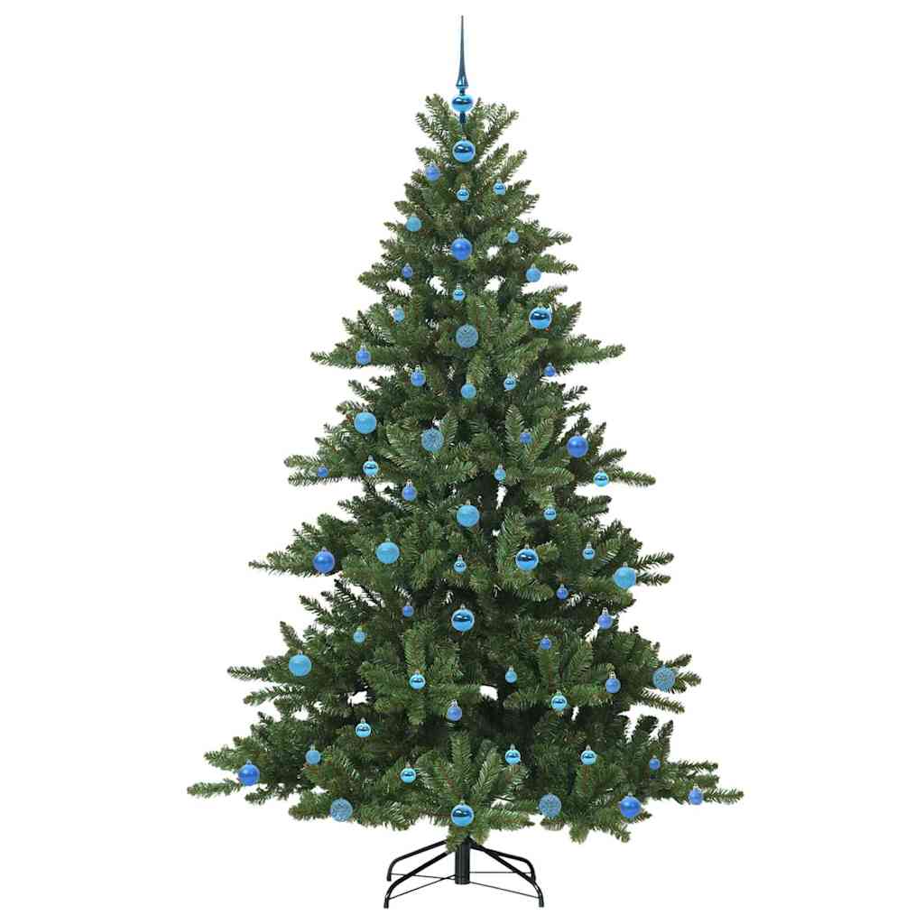 Albero di Natale Artificiale con Rami Pieghevoli Verde 210 cm