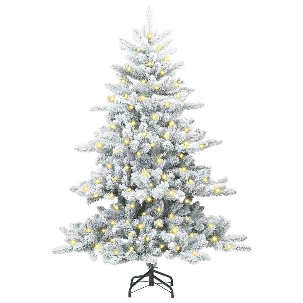 Albero di Natale Artificiale con Rami Pieghevoli Bianco 150 cm